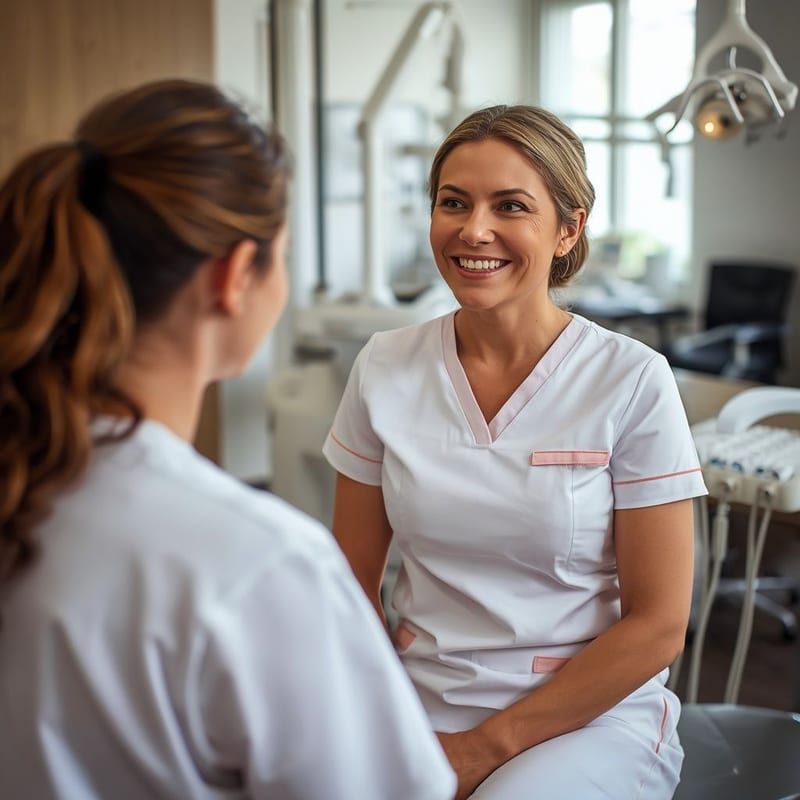 Dentista da DENS Odontologia em atendimento humanizado