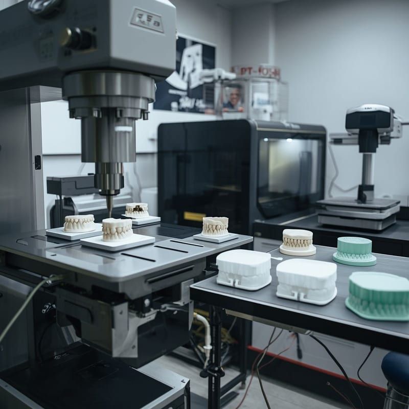 Laboratório próprio com fresadora e impressão 3D na DENS Odontologia em São José do Rio Preto