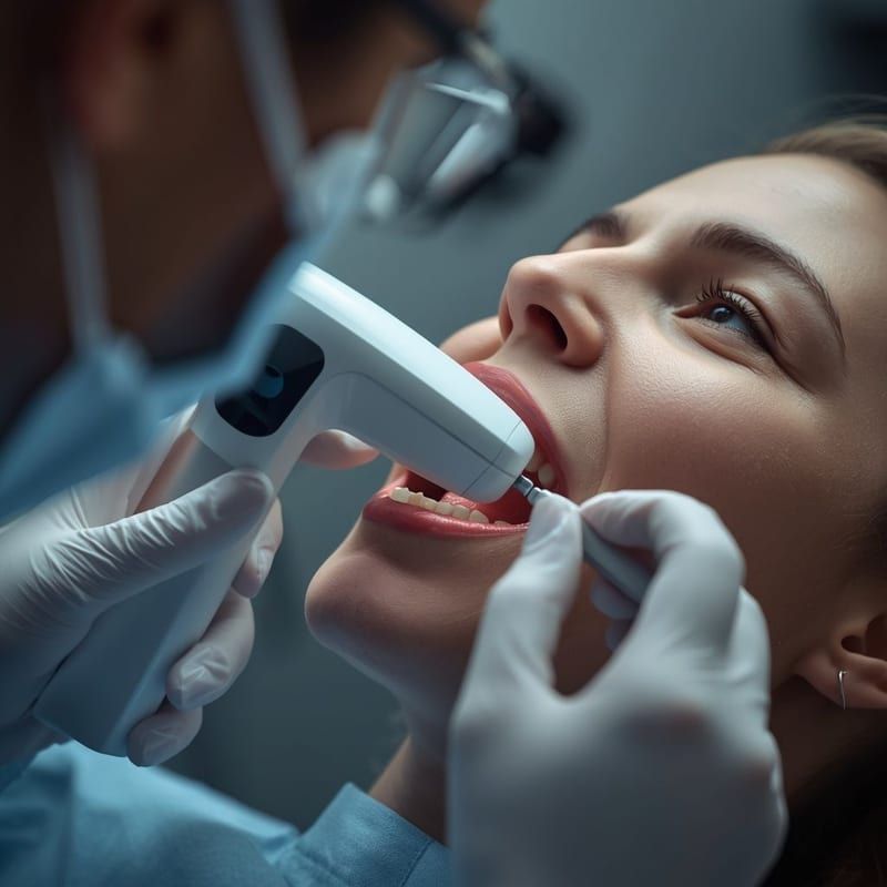 Scanner intraoral da DENS Odontologia para planejamento digital de implantes e próteses em São José do Rio Preto
